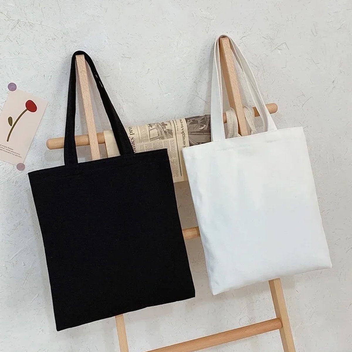 Canvas Tote Bag 5PCS Cotton Customizable