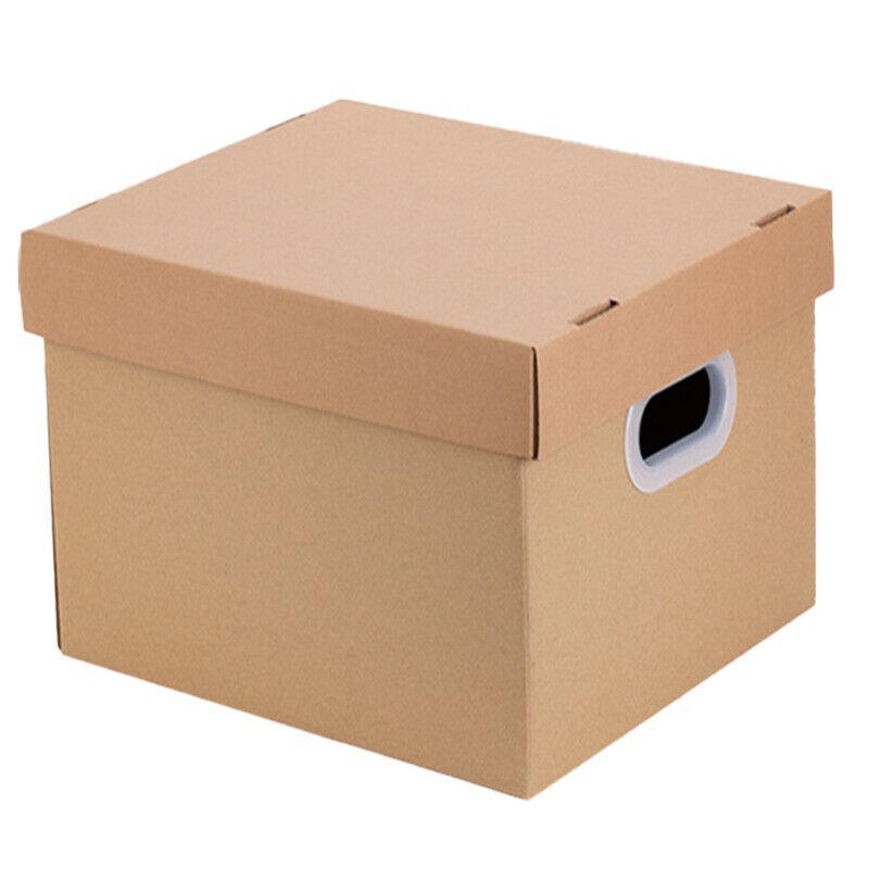 Durable Officeworks cardboard boxes for efficient storage and organization.