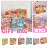 Cartoon PP Gift Bags 10pcs Durable Material for Party Favors and Gifts