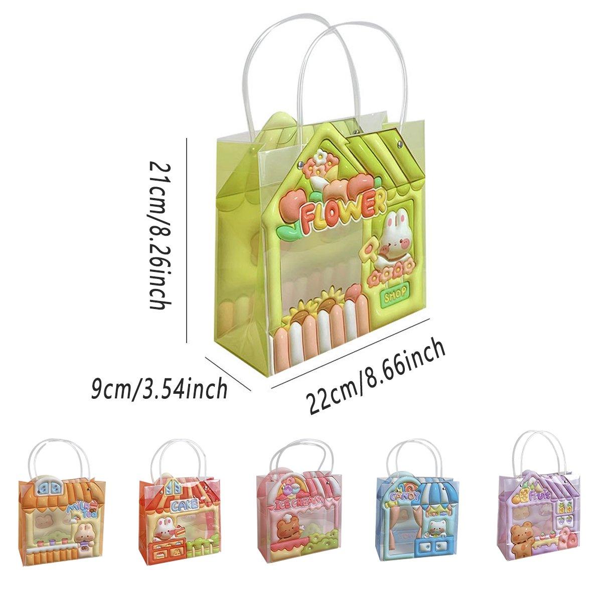 Cartoon PP Gift Bags 10pcs Durable Material for Party Favors and Gifts