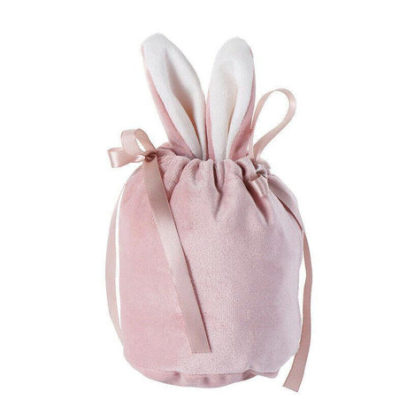 A collection of colorful Easter gift bags filled with holiday treats and goodies.