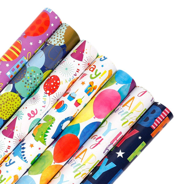 Celebrate in Style with Birthday Series Gift Wrapping Paper