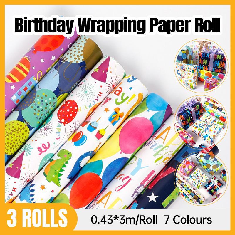 Celebrate in Style with Birthday Series Gift Wrapping Paper