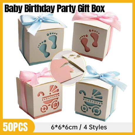 Charming Baby Birthday Party Favor Boxes for Memorable Celebrations