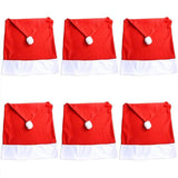 Christmas Chair Cover 6PCS 60x50cm No-woven Fabric Xmas Home Decoration - Discount Packaging Warehouse