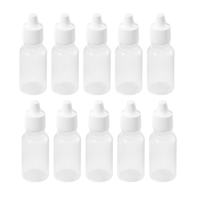 Clear Plastic Empty Dropper Bottles 50PCS 5ml PE - Discount Packaging Warehouse