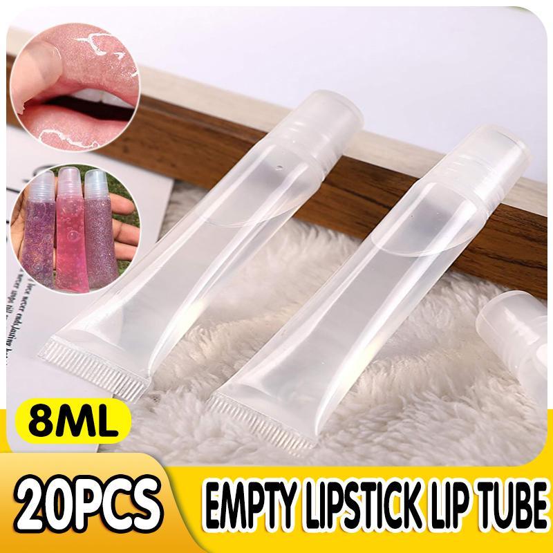 Clear Lip Balm Tubes 20PCS 8ml Squeeze Bottles - Discount Packaging Warehouse