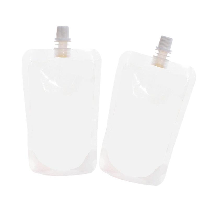 Clear Plastic Flask 20PCS PE Leak-Proof Bags for Outdoor Events