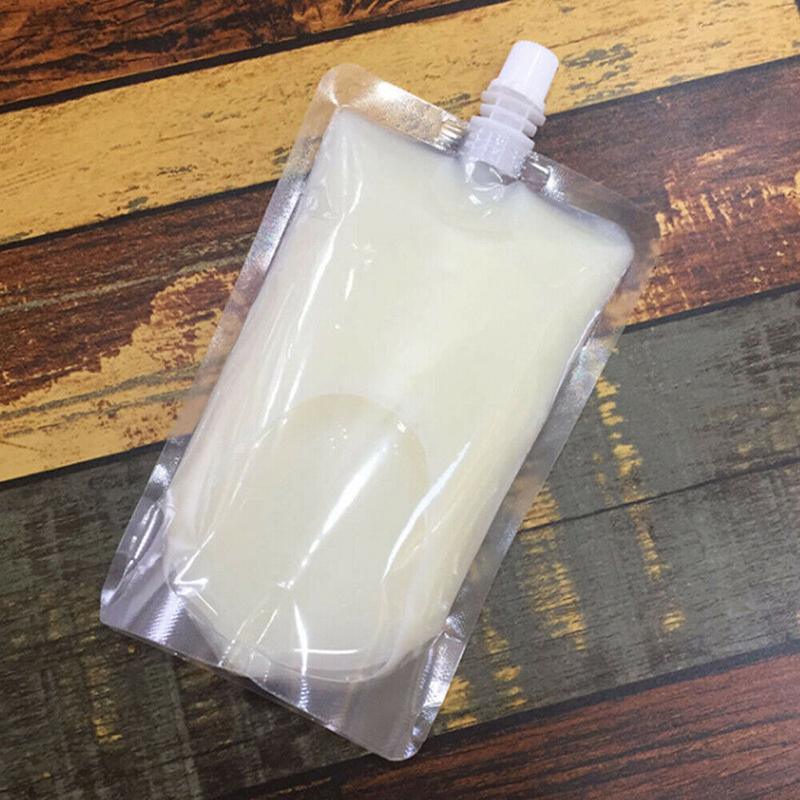 Clear Plastic Flask 20PCS PE Leak-Proof Bags for Outdoor Events