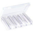 Coin Storage Box 1Set Clear PS 17-30mm Coin Capsules with Eva Foam Gaskets - Discount Packaging Warehouse