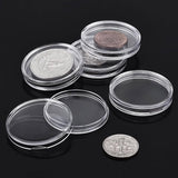 Coin Storage Box 1Set Clear PS 17-30mm Coin Capsules with Eva Foam Gaskets - Discount Packaging Warehouse