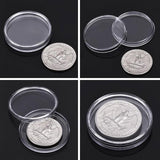 Coin Storage Box 1Set Clear PS 17-30mm Coin Capsules with Eva Foam Gaskets - Discount Packaging Warehouse