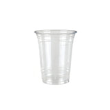Disposable Plastic Cold Drink Cup with Lids Straws for Takeaway Beverage Use