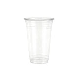 Disposable Plastic Cold Drink Cup with Lids Straws for Takeaway Beverage Use