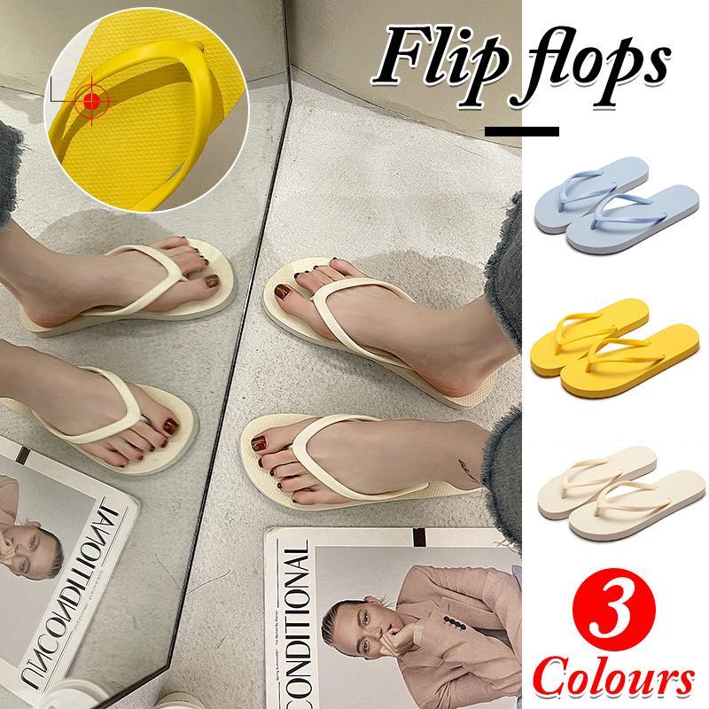 Comfortable and durable flip flops for women.