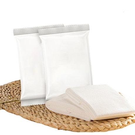 Convenient and portable compressed towels for travel and outdoor activities.