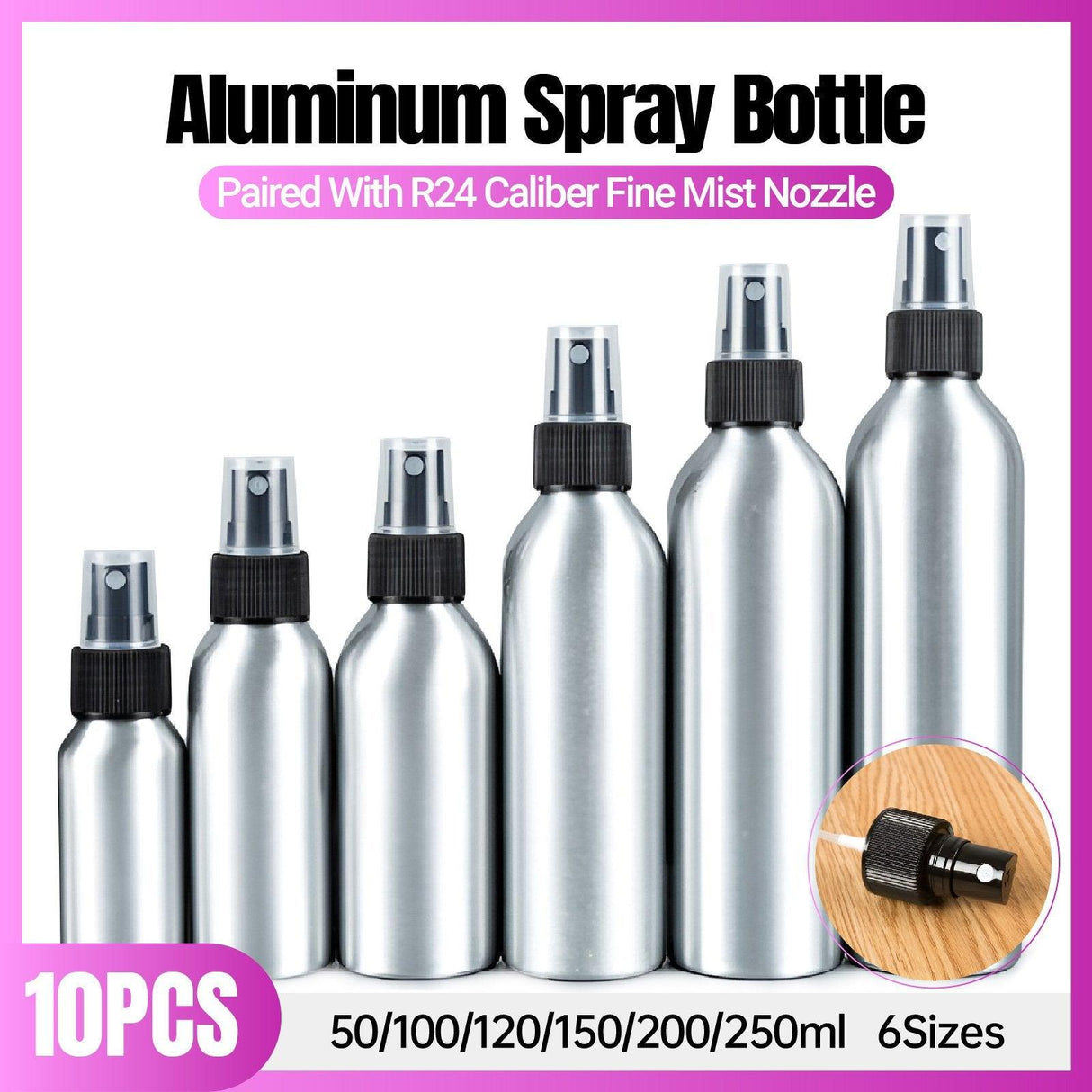 Convenient and Eco-Friendly Aluminum Spray Bottles for Your Needs