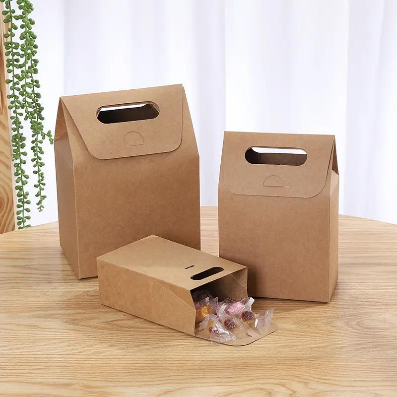 Eco-friendly brown paper bags with handles