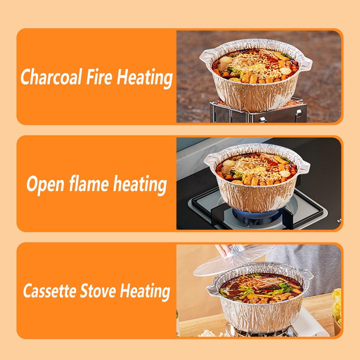 Convenient Cooking with Disposable Aluminum Foil Pot