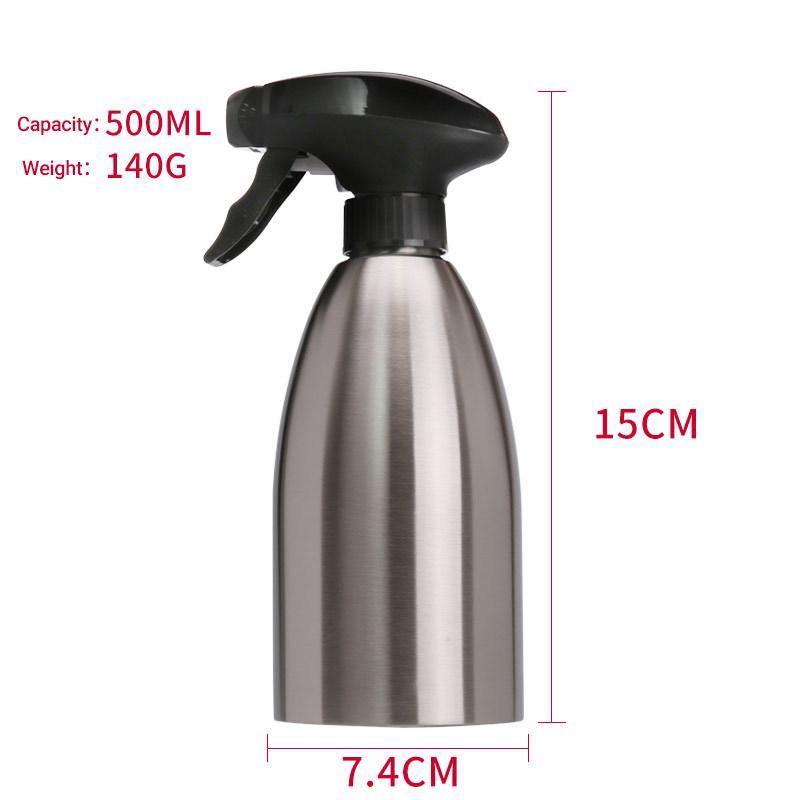 Cooking Oil Spray Bottle 1PC 500ML Stainless Steel - Discount Packaging Warehouse