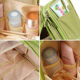 Stylish and spacious travel cosmetic bags in various colours