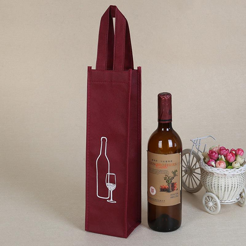 Custom Single Bottle Wine Tote Bags - Discount Packaging Warehouse