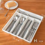 Cutlery Organizer 1PC 2Colours Kitchen Utensil Drawer Tray - Discount Packaging Warehouse