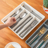 Cutlery Organizer 1PC 2Colours Kitchen Utensil Drawer Tray - Discount Packaging Warehouse