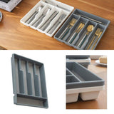 Cutlery Organizer 1PC 2Colours Kitchen Utensil Drawer Tray - Discount Packaging Warehouse