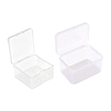 10PCS Mini Clear Plastic Storage Boxes Small Parts Organiser