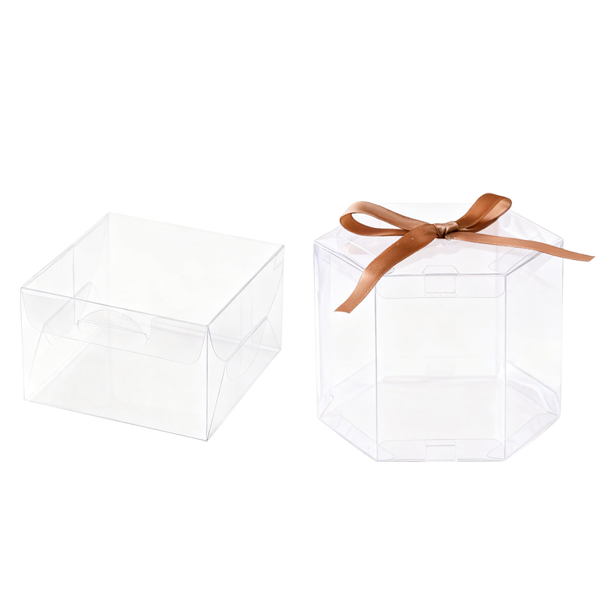 20PCS Clear Snack Pastry Gift Boxes Food Grade Cake Cookie Packaging