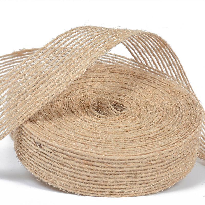 Elegant yarn ribbon for crafting and gift wrapping projects.