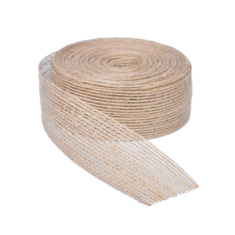 Elegant yarn ribbon for crafting and gift wrapping projects.