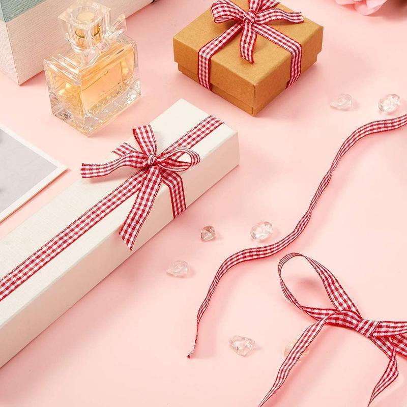 Elegant yarn ribbon for crafting and gift wrapping projects.