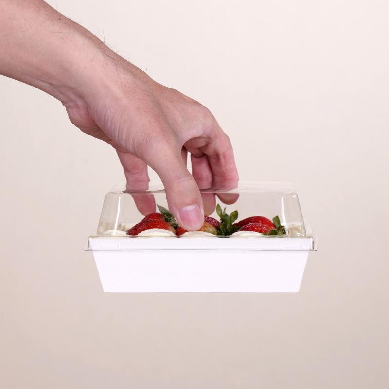 Clear lid box with product display