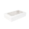 50PCS Kraft Cake Boxes with Clear Window Large Capacity Food-Grade Packaging