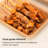 100PCS Kraft Paper Plates Food Grade Water Oil Resistant Lunch Boxes