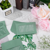 100PCS Kraft Paper Envelopes with Clear Window Self-Seal Mailing Bags
