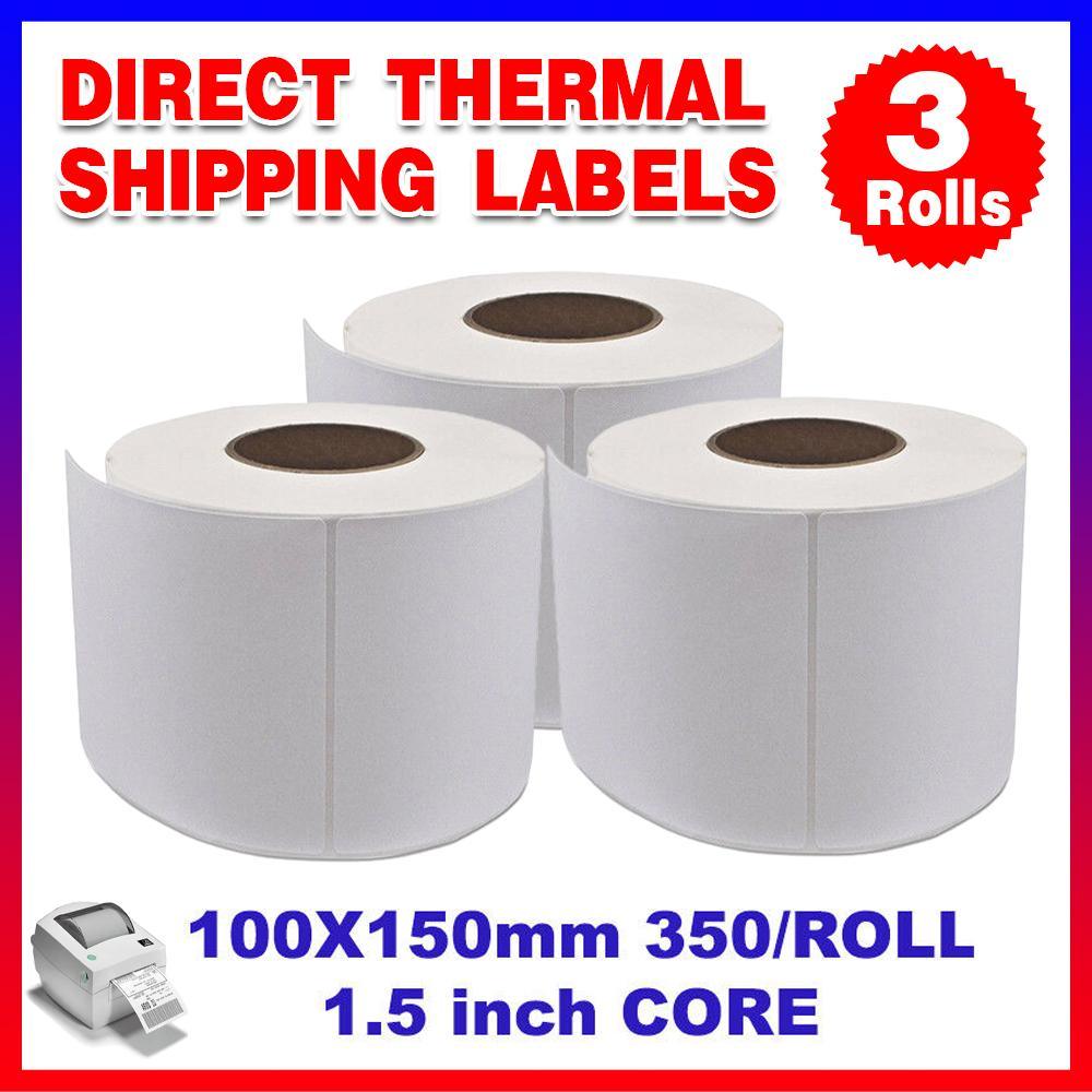 Direct Thermal Shipping Labels 3ROLLS 4x6" for Zebra 2844 Eltron ZP450 Printers - Discount Packaging Warehouse