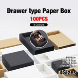 Set of durable pulling paper boxes for organized storage