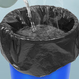 Durable large bin bags with drawstring closure