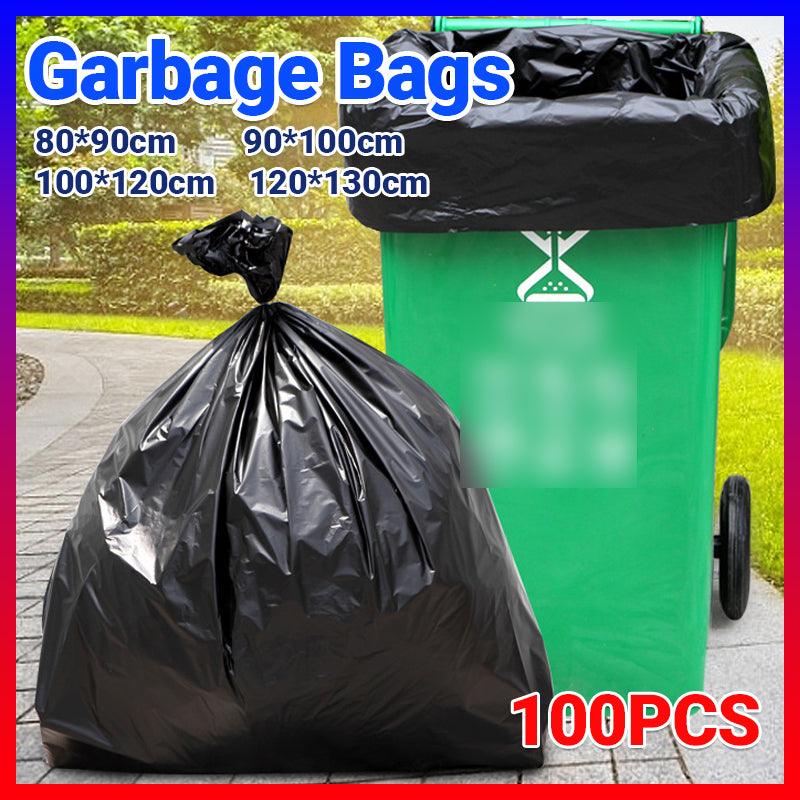 Durable large bin bags with drawstring closure