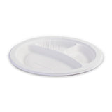 Disposable Plates 100PCS Corn Starch Degradable for Parties and Events