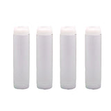 Double-Ended Sauce Dispenser Bottles 4PCS 3Colours 16Oz PE/PP Large Capacity - Discount Packaging Warehouse