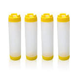 Double-Ended Sauce Dispenser Bottles 4PCS 3Colours 16Oz PE/PP Large Capacity - Discount Packaging Warehouse