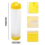 Double-Ended Sauce Dispenser Bottles 4PCS 3Colours 16Oz PE/PP Large Capacity - Discount Packaging Warehouse