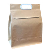 Durable takeaway packaging paper bags with reinforced handles