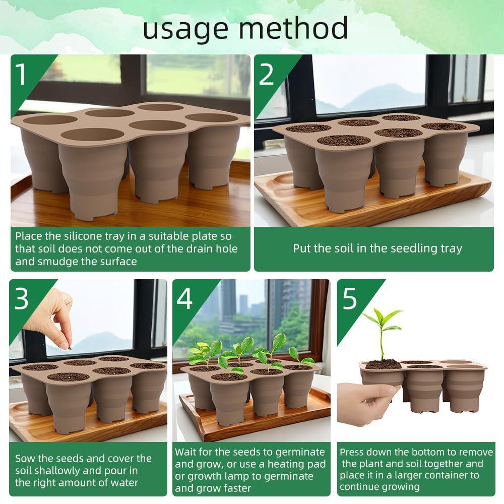 Nursery pots for plant growth