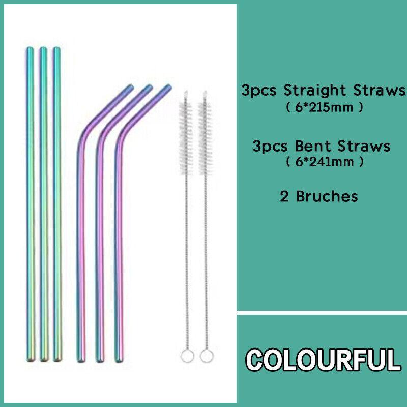 Durable and eco-friendly metal drinking straws for everyday use