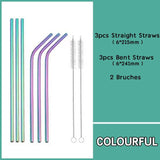 Durable and eco-friendly metal drinking straws for everyday use